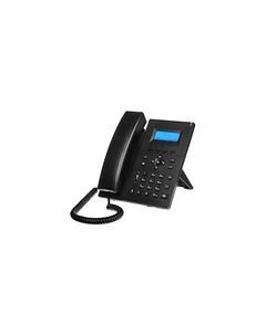 VoIP-телефон Qtech QIPP-100P, 2 SIP-аккаунта, монохромный дисплей, PoE, черный (QIPP-100P)