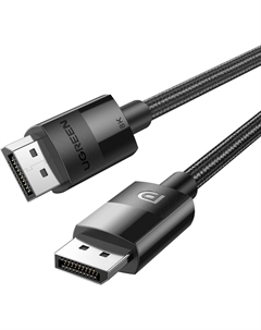 Кабель DisplayPort(20M)-DisplayPort(20M) 4K/8K, v1.4/1.4, экранированный, 1 м, черный DP114 (80390) Ugreen