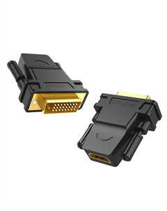 Переходник (адаптер) HDMI(19F)-DVI-D(25M), черный (20124) Ugreen