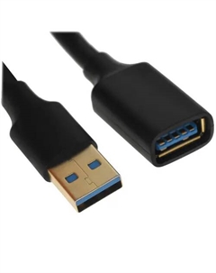 Кабель-удлинитель USB(Am)-USB(Af), экранированный, 1 м, черный, US129 (10368) Ugreen