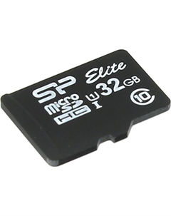 Карта памяти 32Gb microSDHC Elite Class 10 UHS-I U1 (SP032GBSTHBU1V10) Silicon power