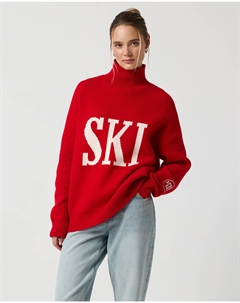 Свитер "Ski Apres" красного цвета 2mood