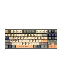 Механическая игровая проводная клавиатура Varmilo Soar 87, Cherry MX Red, зеленый/оранжевый, английская раскладка