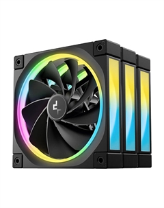 Вентилятор для корпуса DeepCool FL12R, 120 мм, черный, 3 шт Deepcool
