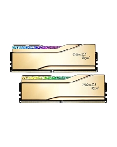 Оперативная память G.Skill Trident Z5 Royal, 32 Гб (2х16), DDR5, 7200 МГц, CL34, F5-7200J3445G16GX2-TR5G, золотой G.skill