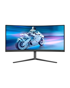 Монитор игровой изогнутый Philips Evnia 34M2C5500W, 34", 3440x1440, 240 Гц, Fast VA, черный