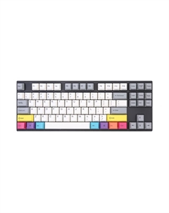 Механическая игровая проводная клавиатура Varmilo CMYK 87, EC V2 Rose, белый/черный, английская раскладка