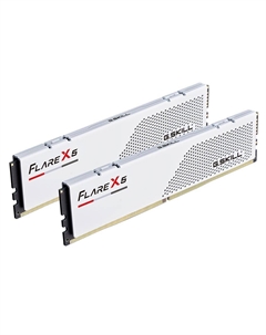 Оперативная память G.SKILL Flare X5 64 Гб (2 x 32 Гб), DDR5, 6000 МГц, F5-6000J3636F32GX2-FX5W, белый G.skill