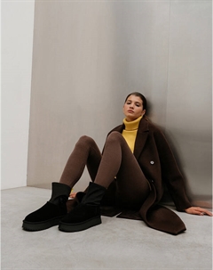 Черные женские угги Lite by mascotte