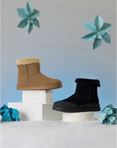 Бежевые детские угги Mascotte junior