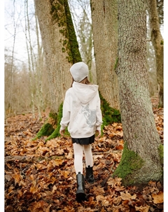 Худи для девочек серое с принтом Mark formelle