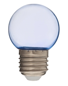 Лампа светодиодная, g45, е27, 1.5 вт, для белт-лайта, прозрачная, набор 10 штук, свечение синее Nobrand