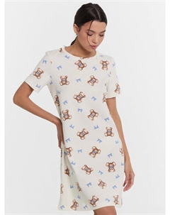 Сорочка ночная женская кремовая с принтом Mark formelle