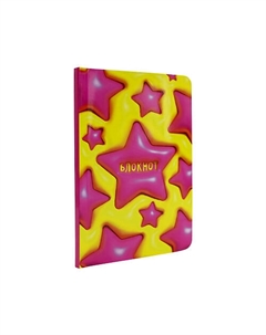 Блокнот А5 для записей Дутыши Звёзды желтый, мягкая обложка Myart
