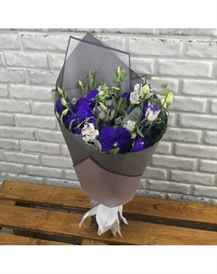 Букет из эустом и орхидеи Florpro