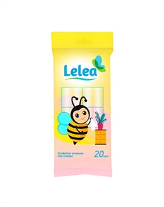 Салфетки хозяйственные для стекол и зеркал Lelea