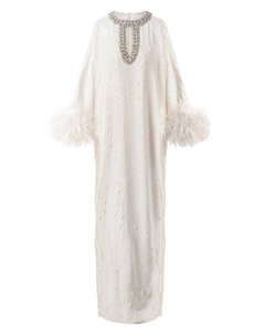 Платье с отделкой пайетками Self-portrait