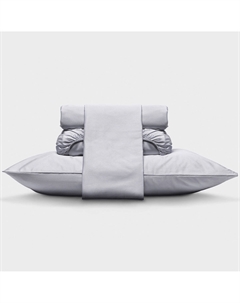 Простыня на резинке Total Look в светло-сером 120x200см Mollen