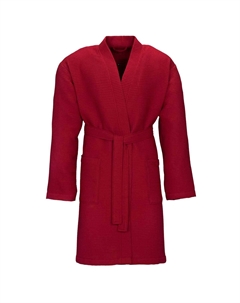 Халат вафельный Rom размер S, темно-бордовый Vossen