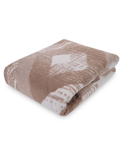 Плед 150x200см Scotch Jacquard, белый с бежевым Pappel