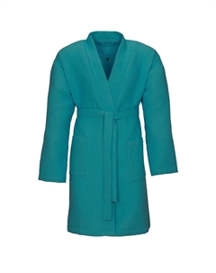 Халат вафельный Rom размер L, сине-зеленый Vossen
