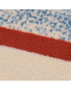 Плед 200x220см Cotton, голубой с бежевым Pappel