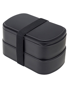 Ланч-бокс с приборами Food Time, черный Smart solutions