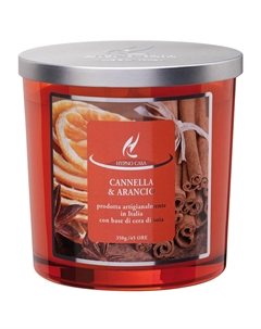 Свеча ароматическая Hypno Chic Корица и апельсин 350гр Hypno casa