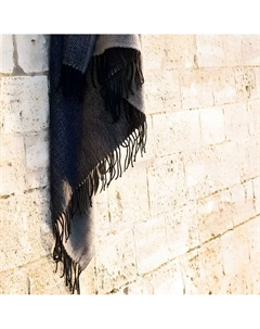 Плед Apolo, черный с серым Brun de vian-tiran