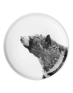 Тарелка 20см Марини Ферлаццо. Черный медведь Maxwell & williams