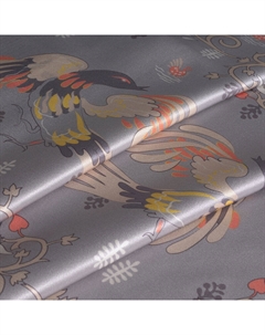 Наволочка Сказки. Мезенская роспись в светло-сером, сатин Mollen