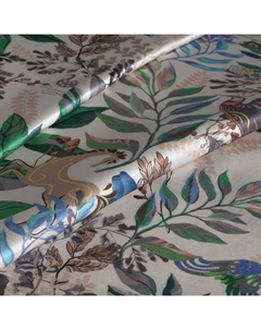 Наволочка Сказки. Таинственный лес в светло-сером, сатин Mollen