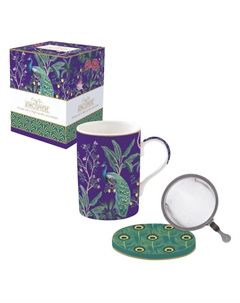 Кружка с крышкой и ситечком Imperial Peacock Easy life