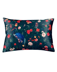 Наволочка Редкий экземпляр Журавль в темно-бирюзовом 50х70см Mollen