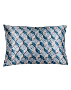 Наволочка Геометрия Санкт-Петербурга дельта Невы в ежевично-черном Mollen