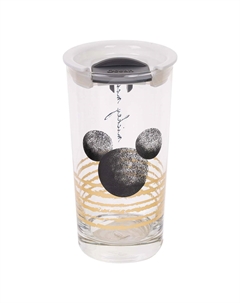 Стакан Disney Boho с черной крышкой Lucaris