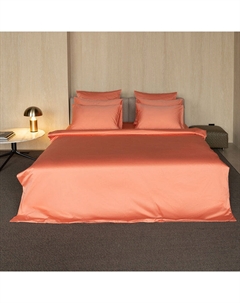 Пододеяльник евро Total Lookв розово-коралловом 200x220см Mollen