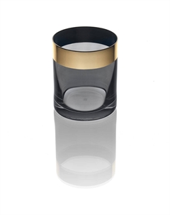 Стакан Liquid Gold, дымчатый с золотом Ivv