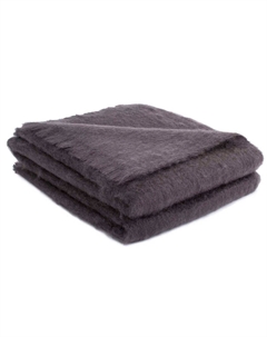 Плед 1,5-спальный Mohair Dessins, серый Brun de vian-tiran