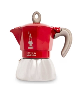 Кофеварка гейзерная Moka Induction Red, 4 порции Bialetti