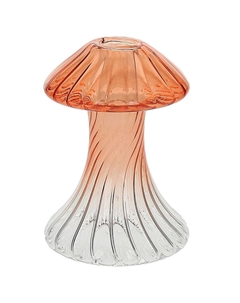 Подсвечник Glass Design Mushroom 13см, оранжевый Andrea fontebasso
