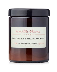 Аромасвеча Сладкий апельсин и Кедр Vanilla blanc