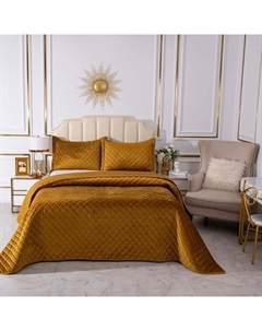 Покрывало 2-спальное Натаниэль, цвет горчичный Sofi de marko