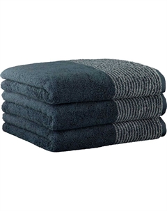 Полотенце махровое Two-Tone 30x50см, цвет антрацит Cawo