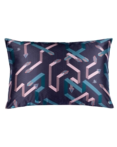 Наволочка Геометрия Санкт-Петербурга Чернильница в ежевично-черном Mollen