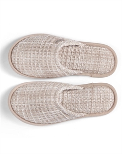 Тапочки Marble Waffle размер 36/37, цвет бежевый Hamam