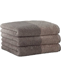 Полотенце махровое Two-Tone 50x100см, графит Cawo