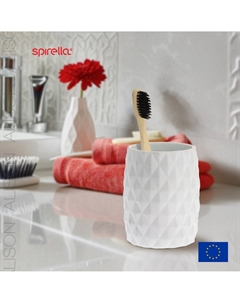 Стакан для зубных щеток Alison, белый Spirella