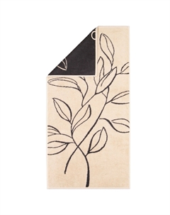 Полотенце махровое Floral 70x140см, цвет бежевый Cawo