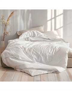 Одеяло 1,5-спальное SILK 155x200см, цвет белый Kauffmann